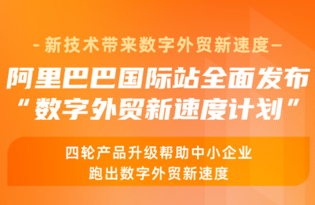阿里巴巴國(guó)際站發(fā)布“數(shù)字外貿(mào)新速度計(jì)劃” 助力中小企業(yè)數(shù)字化出海-物流之家