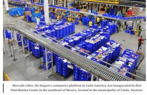 美客多啟用墨西哥東南部的首個(gè)配送中心 該區(qū)域用戶可24小時(shí)內(nèi)收貨-物流之家