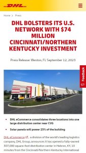 DHL對始發于美國的貨件 總體費率上調5.9%-物流之家