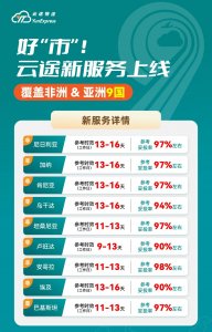 云途物流上線新服務 覆蓋亞非九國-物流之家