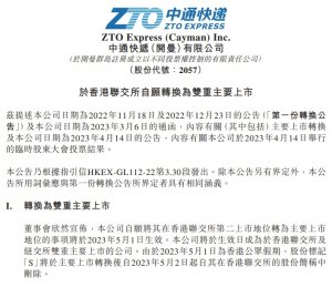 中通快遞-W獲準納入港股通-物流之家