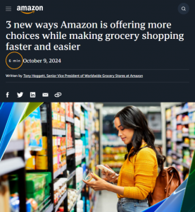 亞馬遜強化在線雜貨服務(wù),推出合并送貨當(dāng)日達(dá)服務(wù)-物流之家