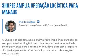 Shopee宣布在巴西馬瑙斯設立首個物流中心-物流之家